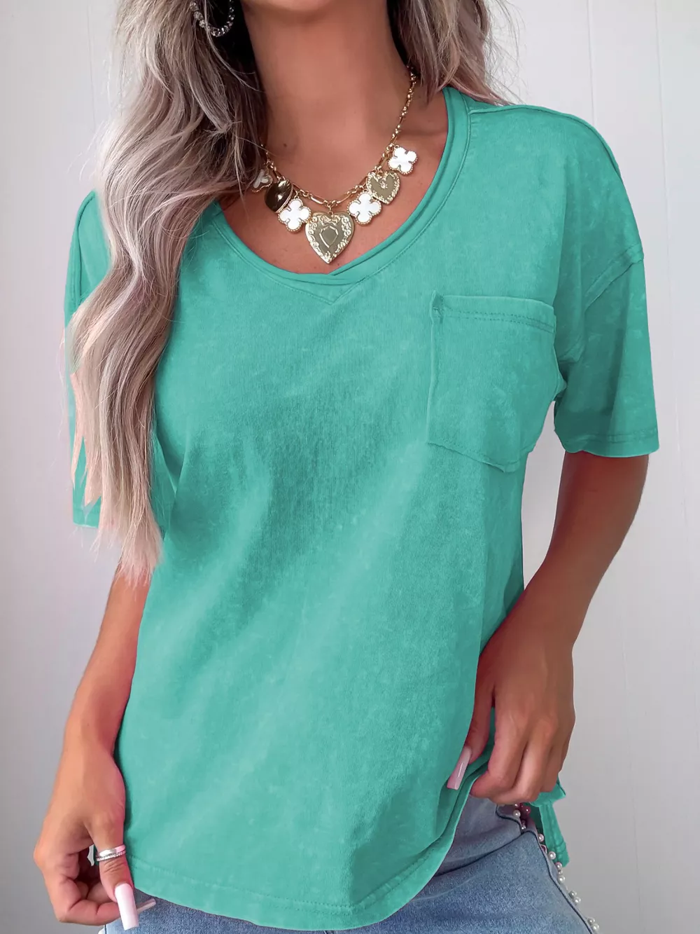 Cotton Mineral Wash T Shirt, image 2