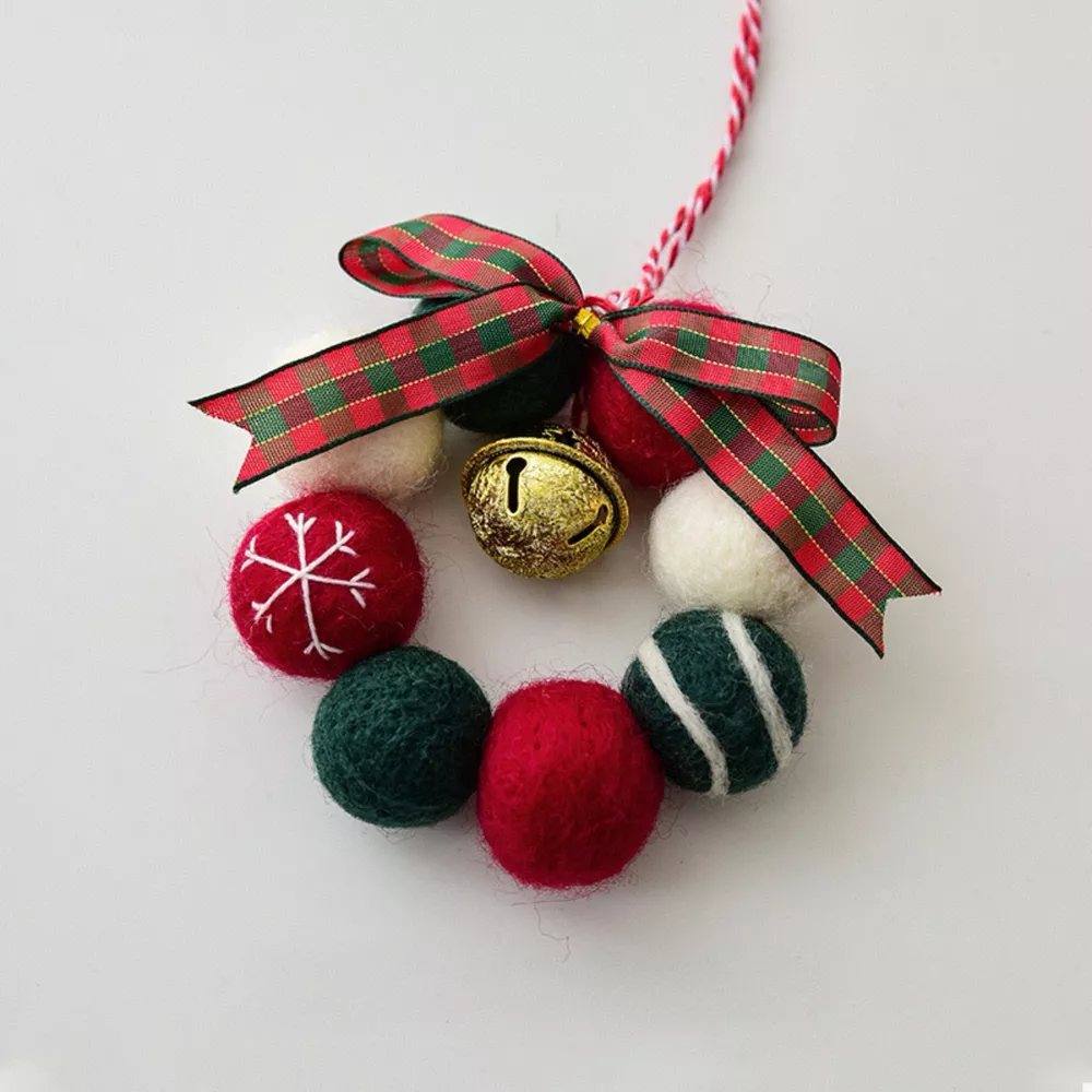 Christmas Felt Ball Garland Ornament, image 8