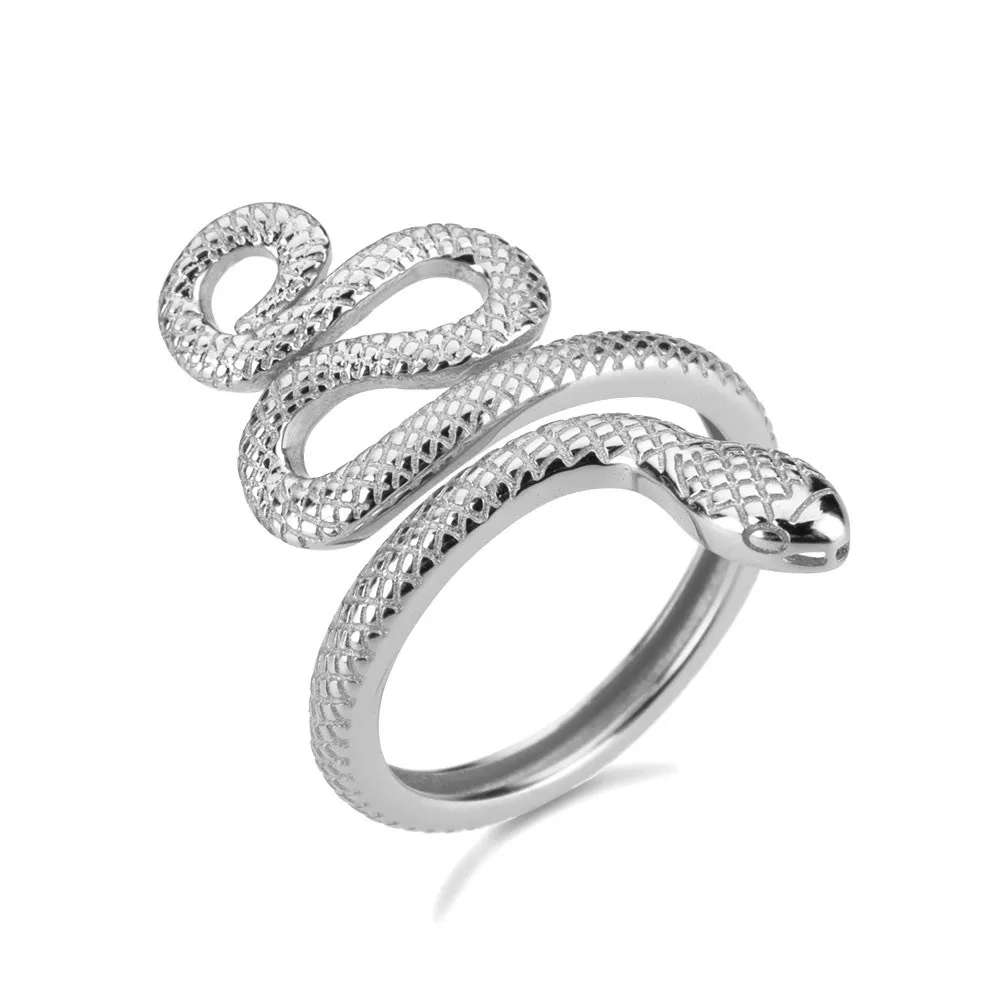 925 Sterling Silver Snake Shape Ring, image 3