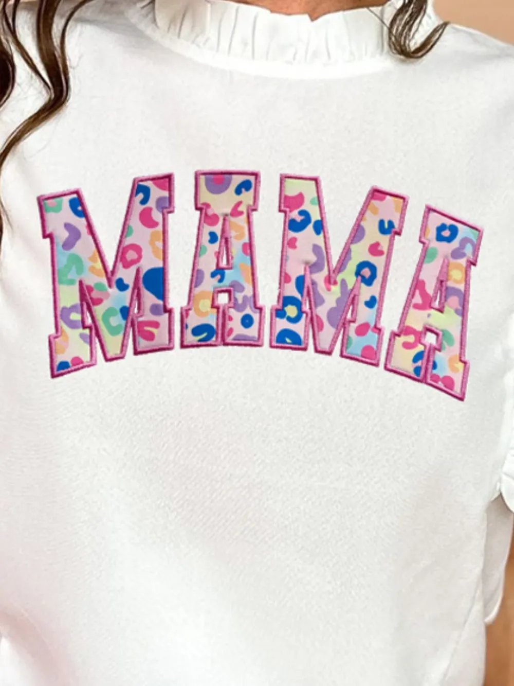 MAMA Mock Neck Cap Sleeve Blouse, image 2