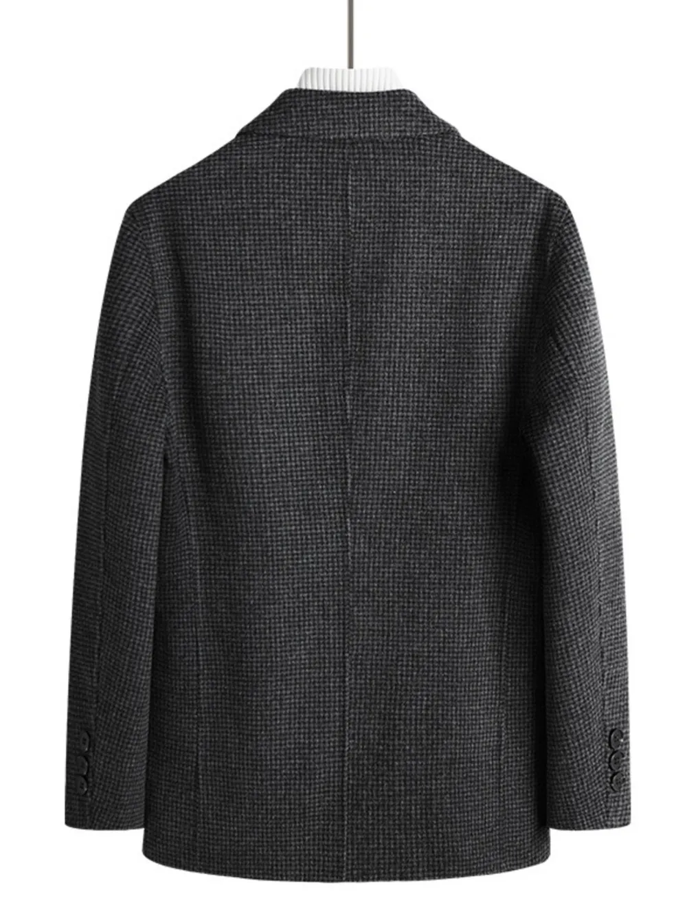 Men's Plus Size Lapel Collar Long Sleeve Blazer, image 7