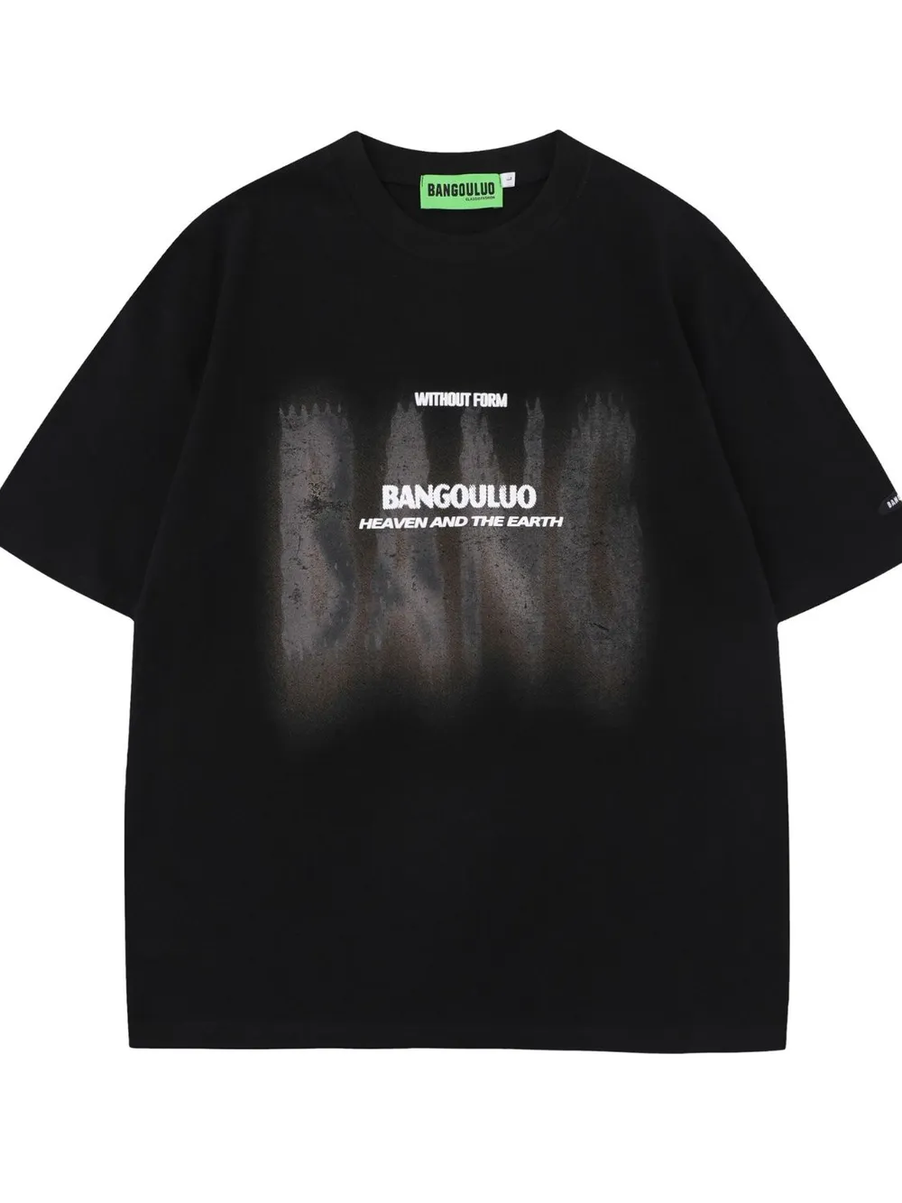 Men's Graphic Round Neck Oversized T-Shirt, image 2