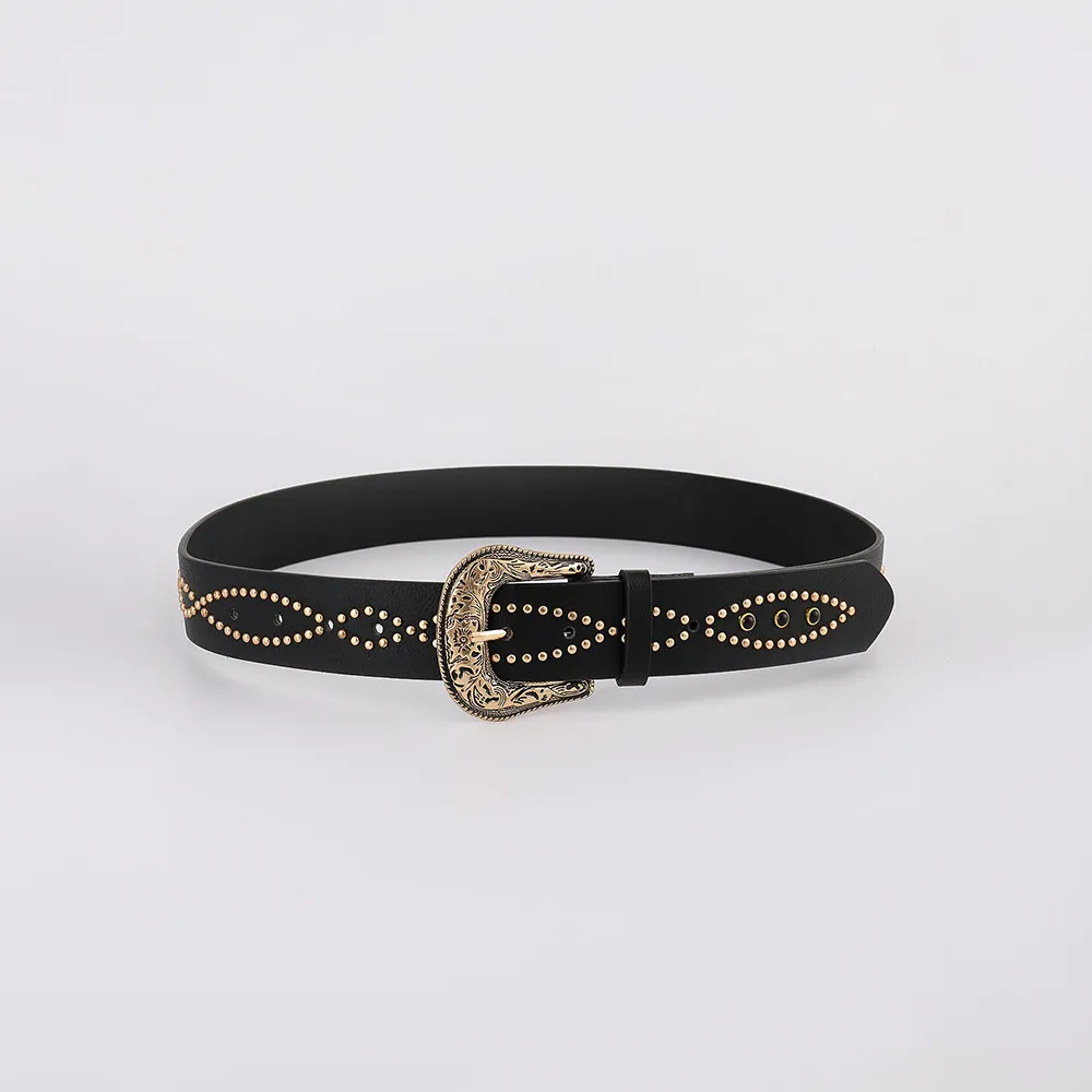 PU Leather Rhinestone Belt, image 3