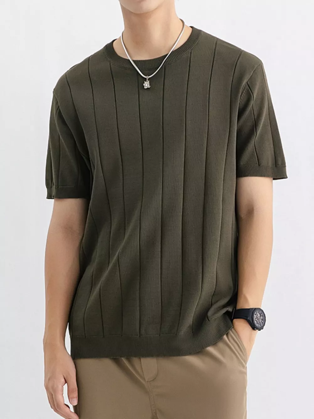Men's Plus Size Breathable Short Sleeve T-Shirt, image 8