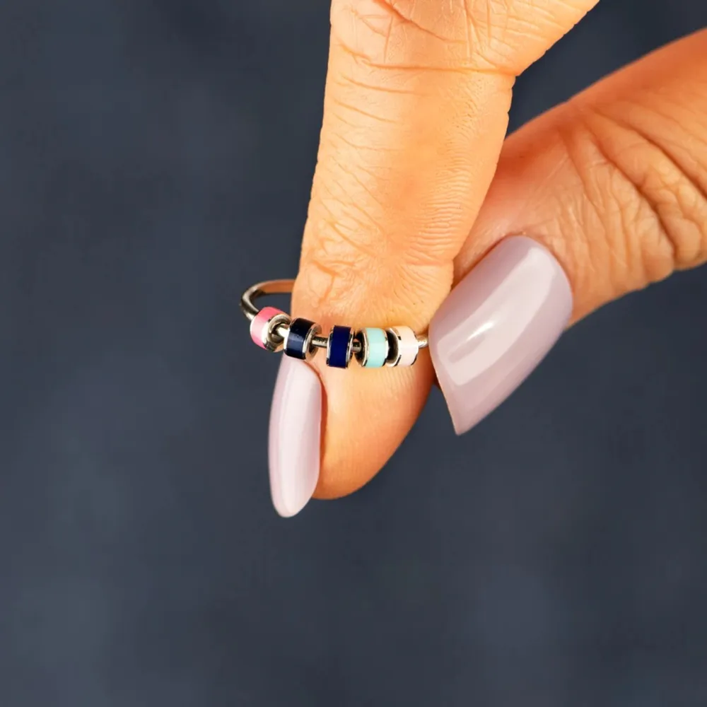 925 Sterling Silver Oil Drip Ring, image 2