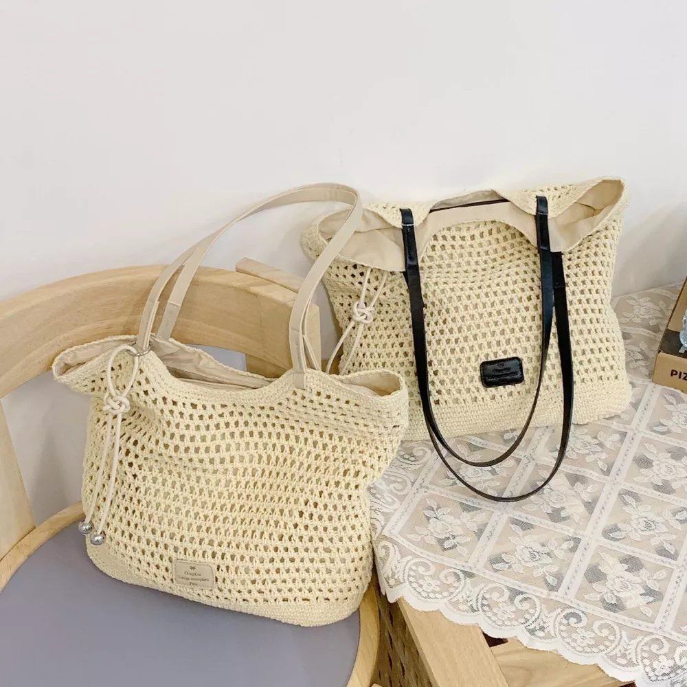 Crochet Knit Shoulder Bag, image 2