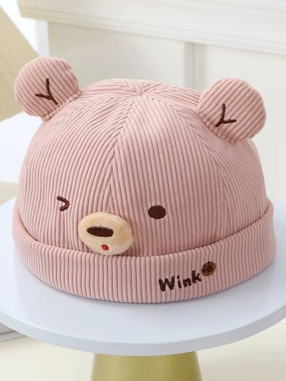 Children's Bear Ear Corduroy Hat, image 7