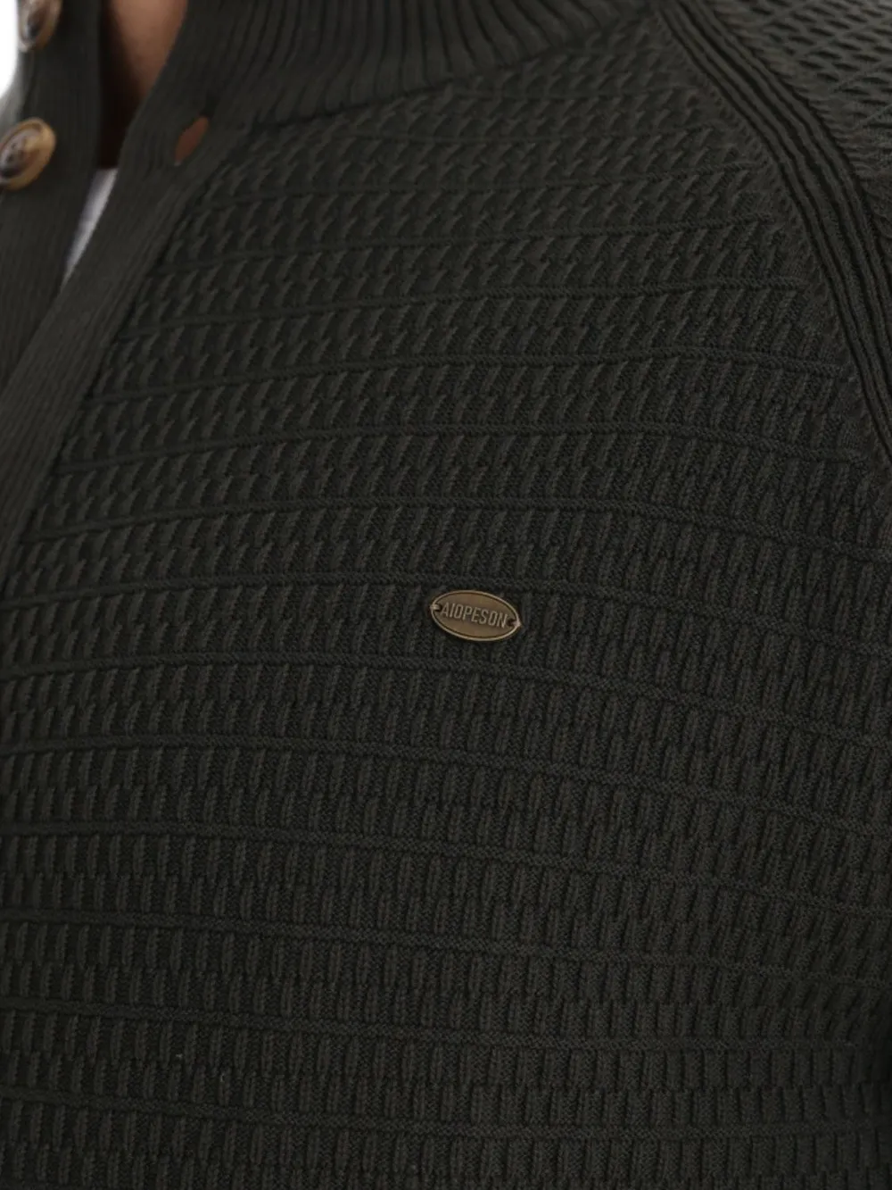 Men's Button Down Long Sleeve Cardigan, image 6