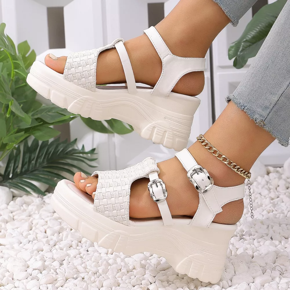 Open Toe Wedge Sandals, image 6