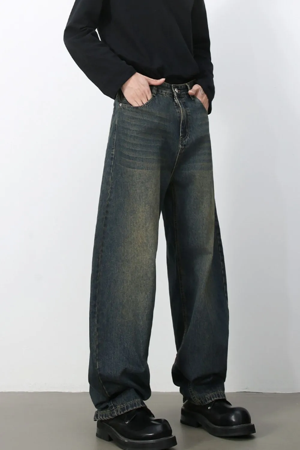 Men's Wide Leg Jeans, image 4