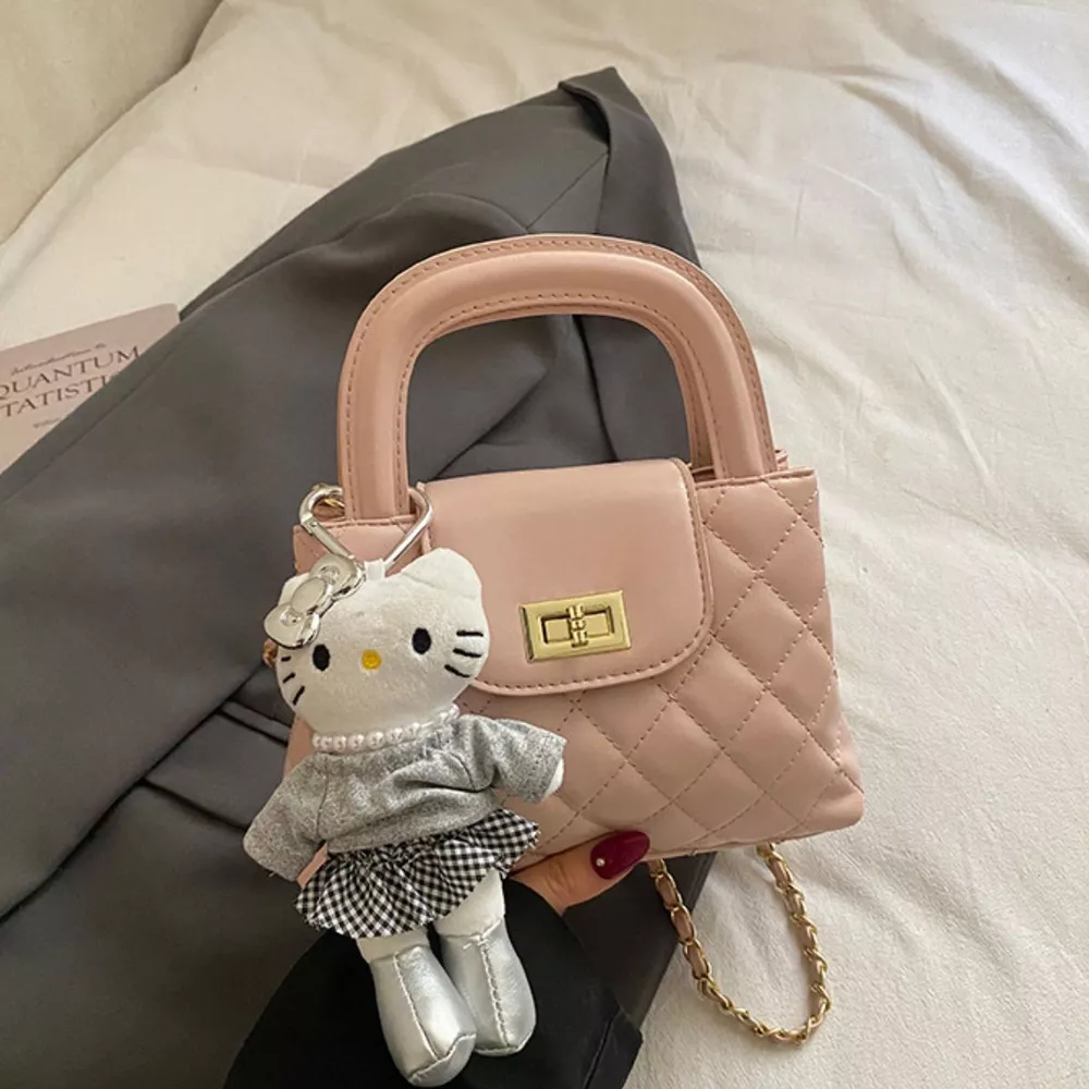 Quilted Chain Strap Crossbody Bag