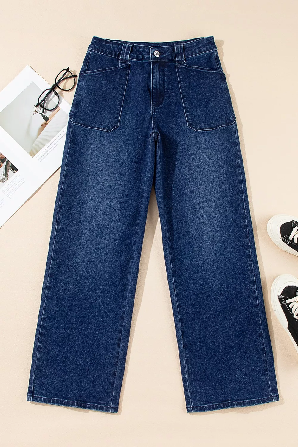 Straight Leg Mid-Rise Shift Jeans, image 5