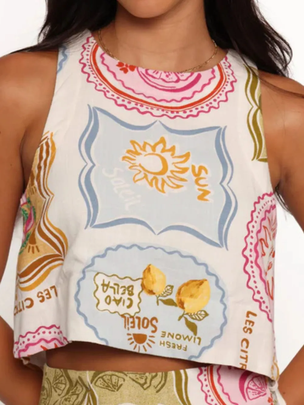 Printed Tank and Skort Two-Piece Set, image 4