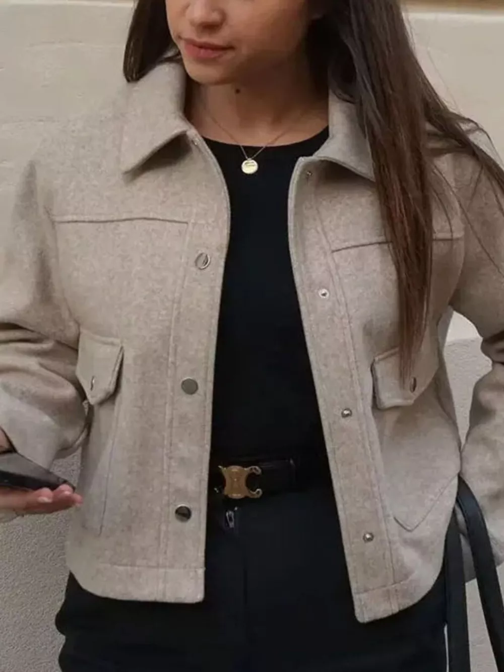 Snap Down Long Sleeve Jacket, image 10