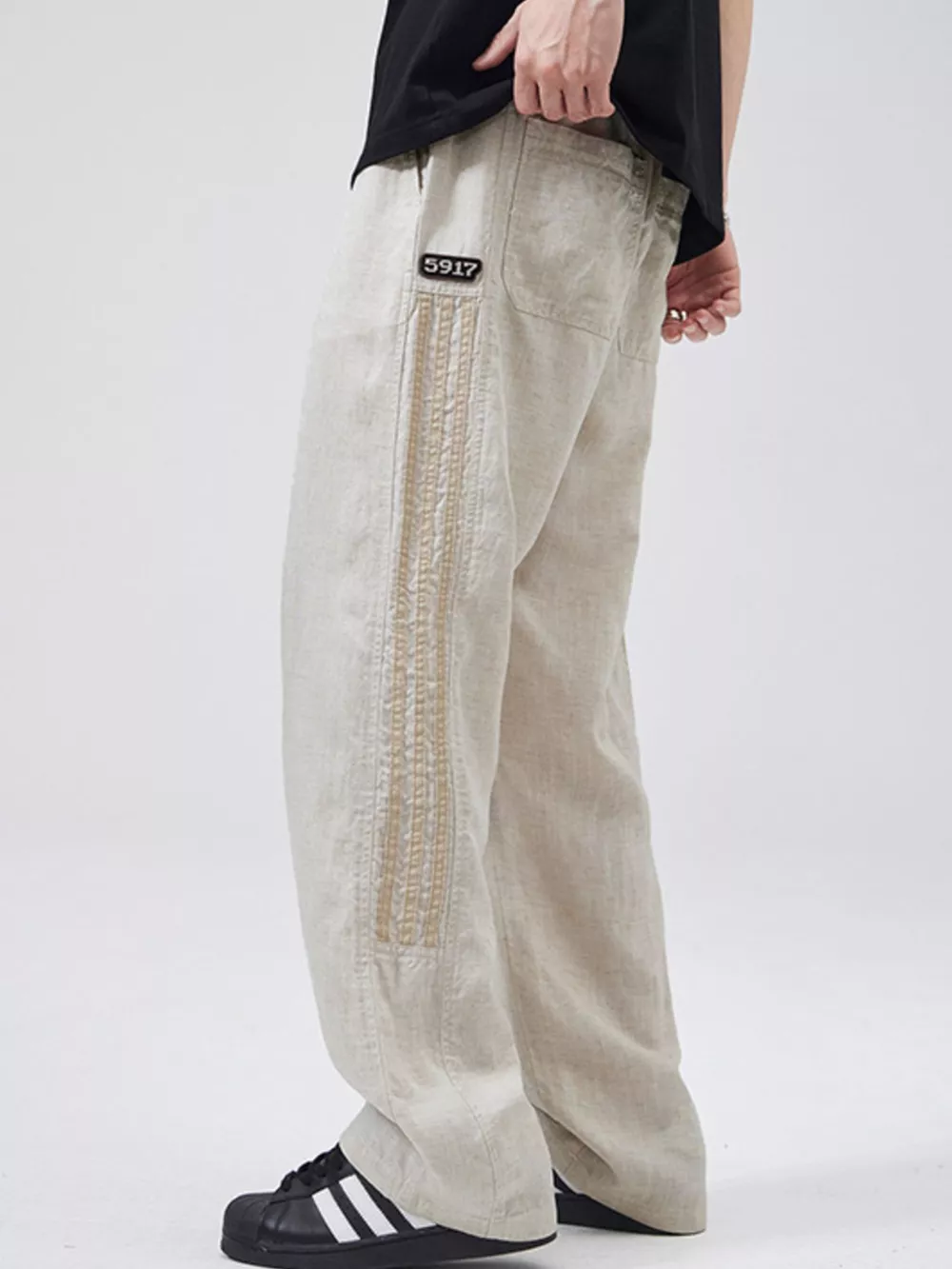 Men's Full Size Casual Loose-Fit Drawstring Pants Plus Size, image 8