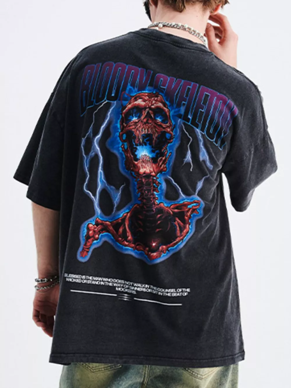 Men's Graphic Round Neck Short Sleeve T-Shirt, image 2