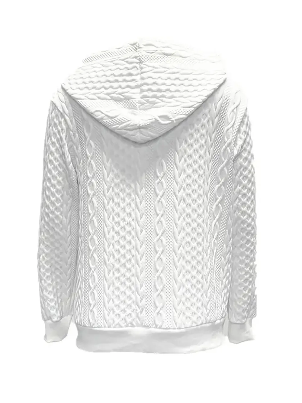 Drawstring Zip Up Hooded Jacket, image 3