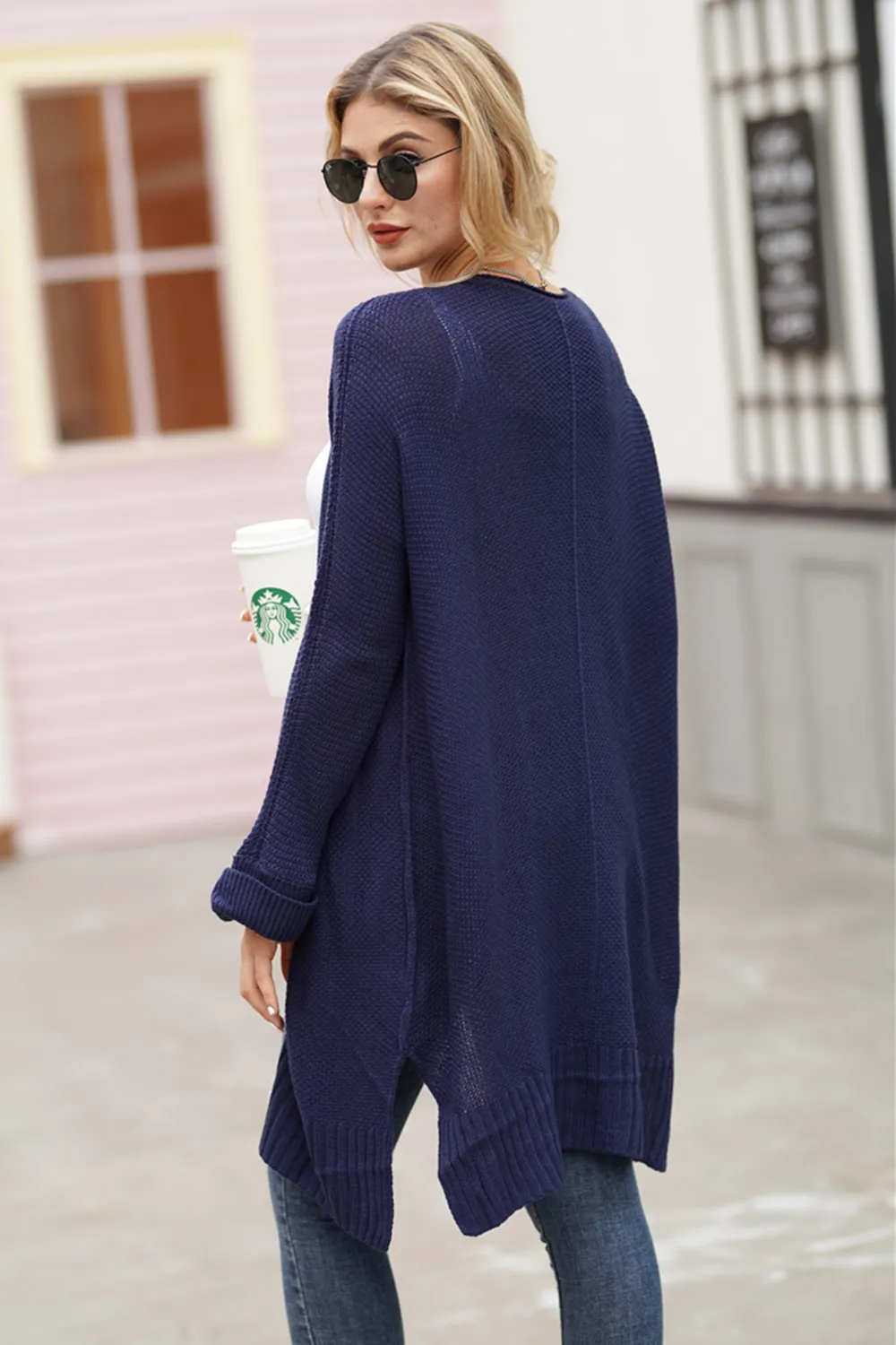 Open Front Long Sleeve Cardigan, image 6