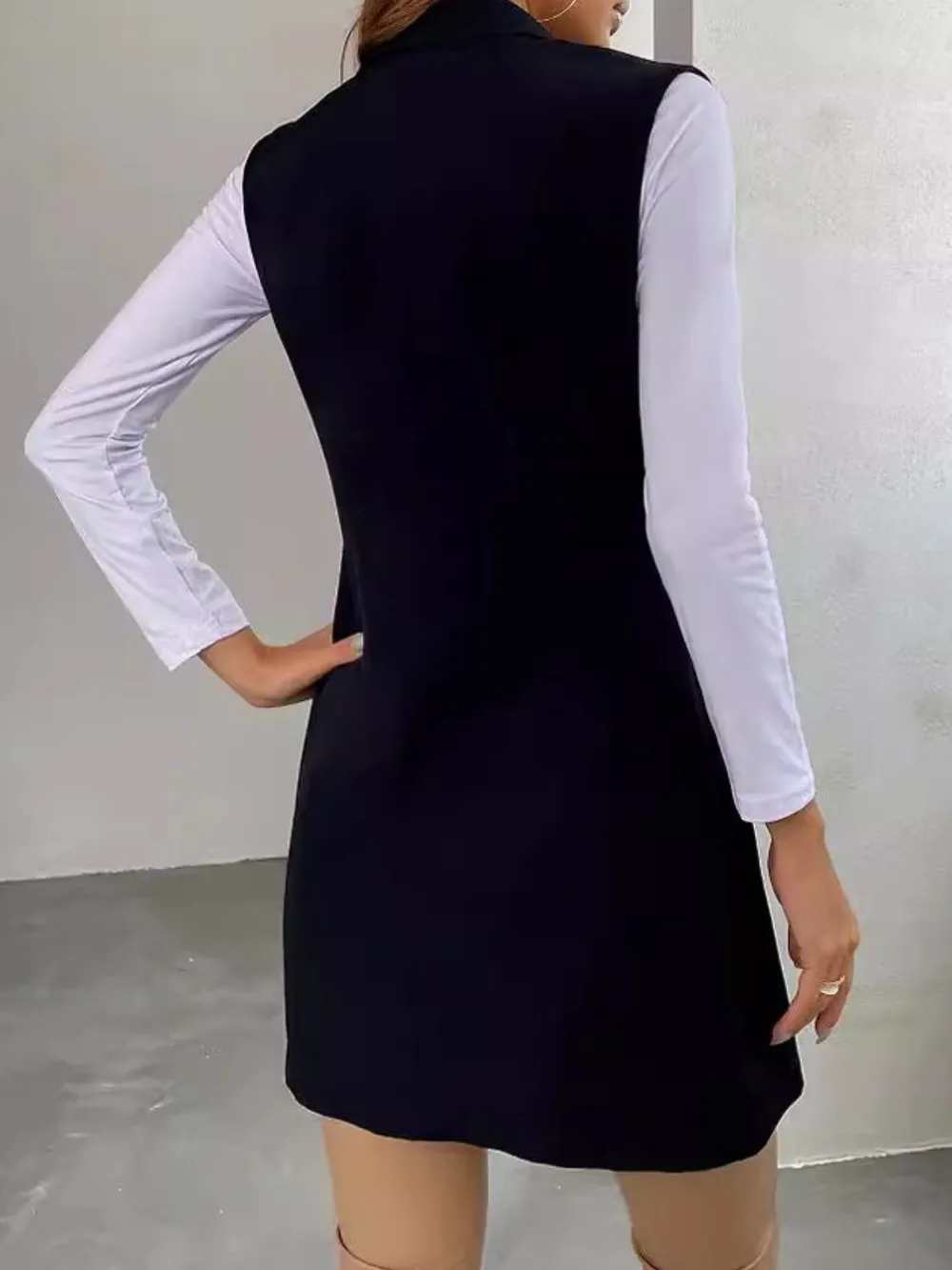 Open Front Longline Vest Coat, image 3