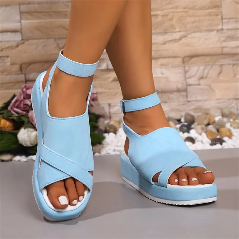 Cutout Platform Sandals, image 4