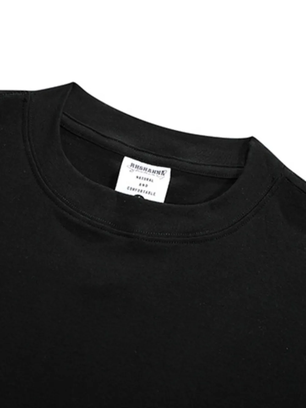 Men's Basic style Round Neck Solid T-Shirt, image 7