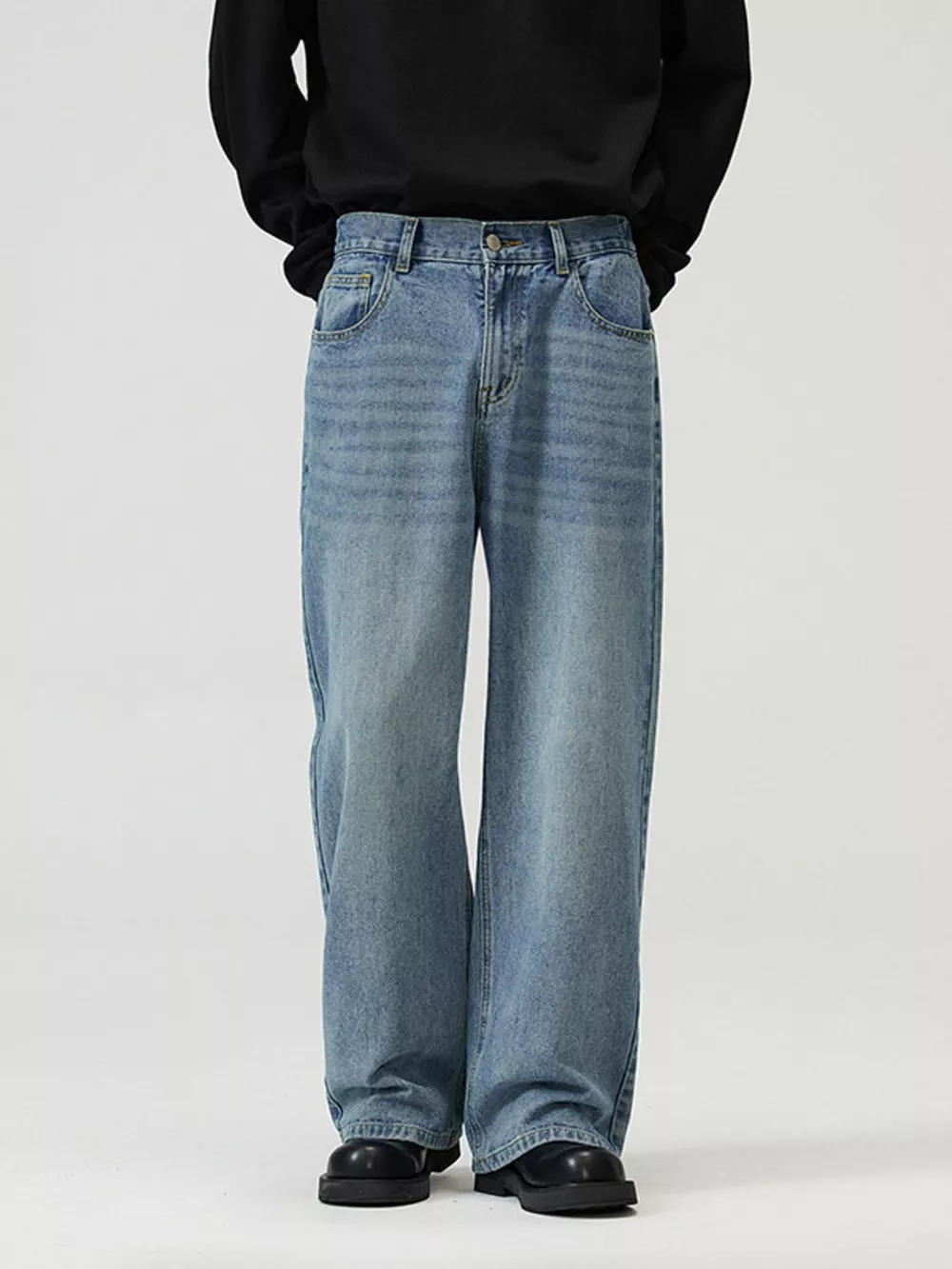 Men's Full Size Wide-Leg Jeans Plus Size, image 5