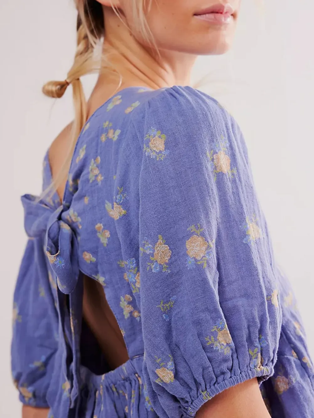 Bow Back Puff Sleeve Blouse, image 4