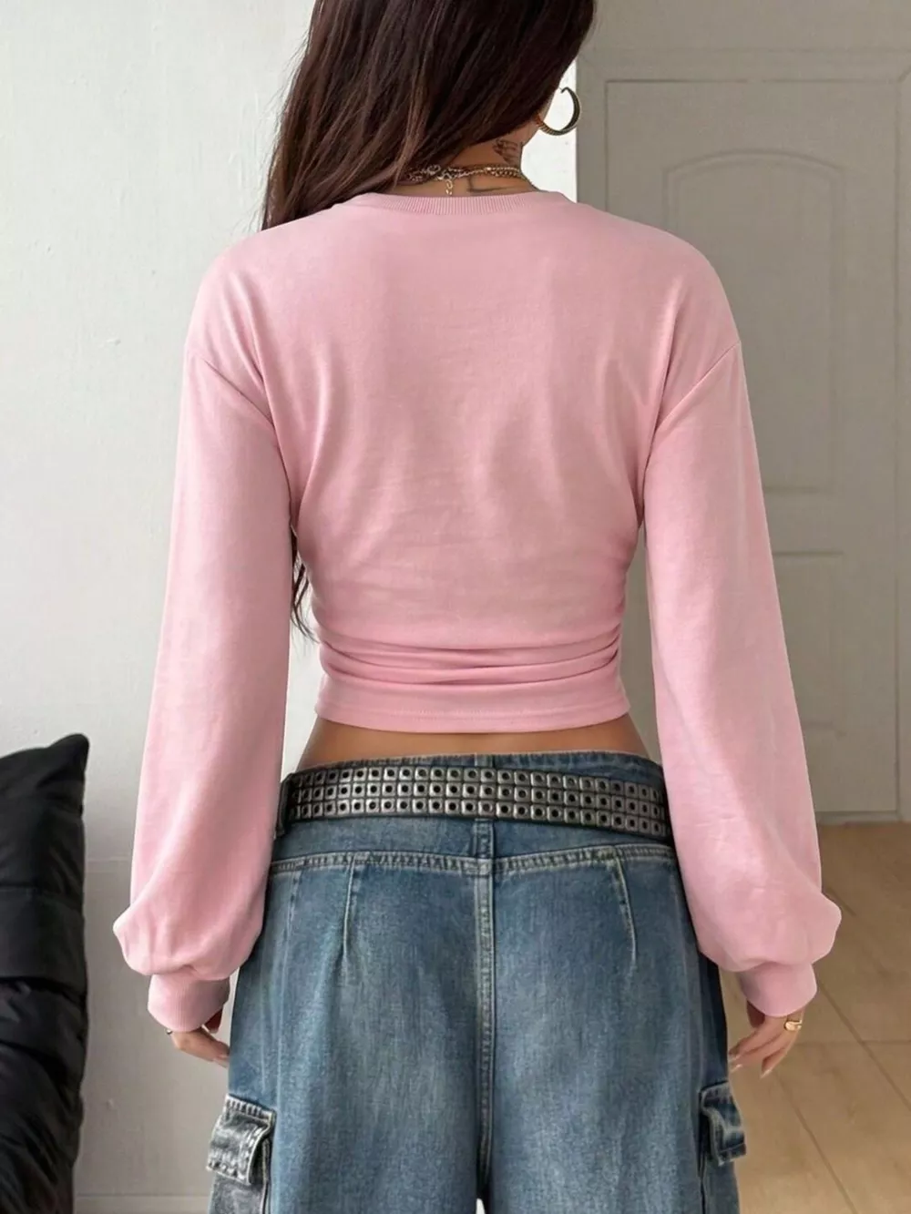 Long Sleeve Cropped T-Shirt, image 9