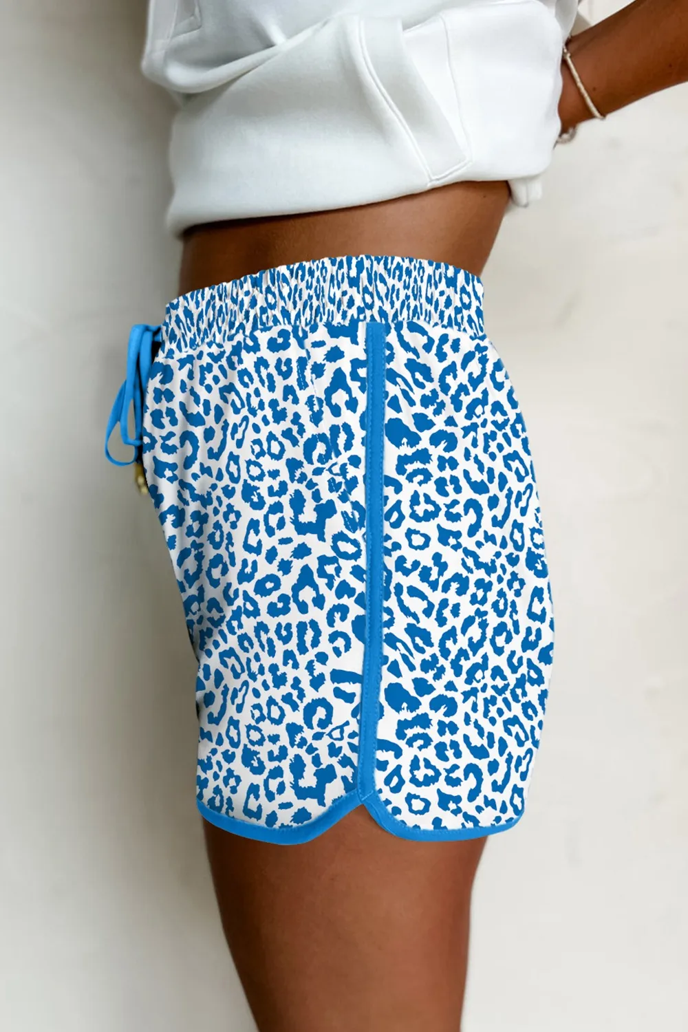 Leopard Drawstring Shorts, image 3