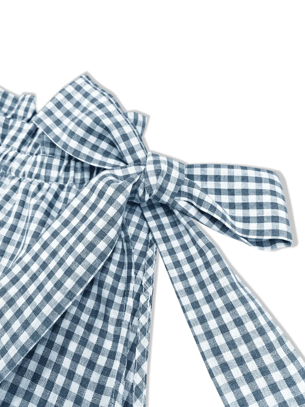 Asymmetric Gingham Bow Tie Sleeveless Top, image 4