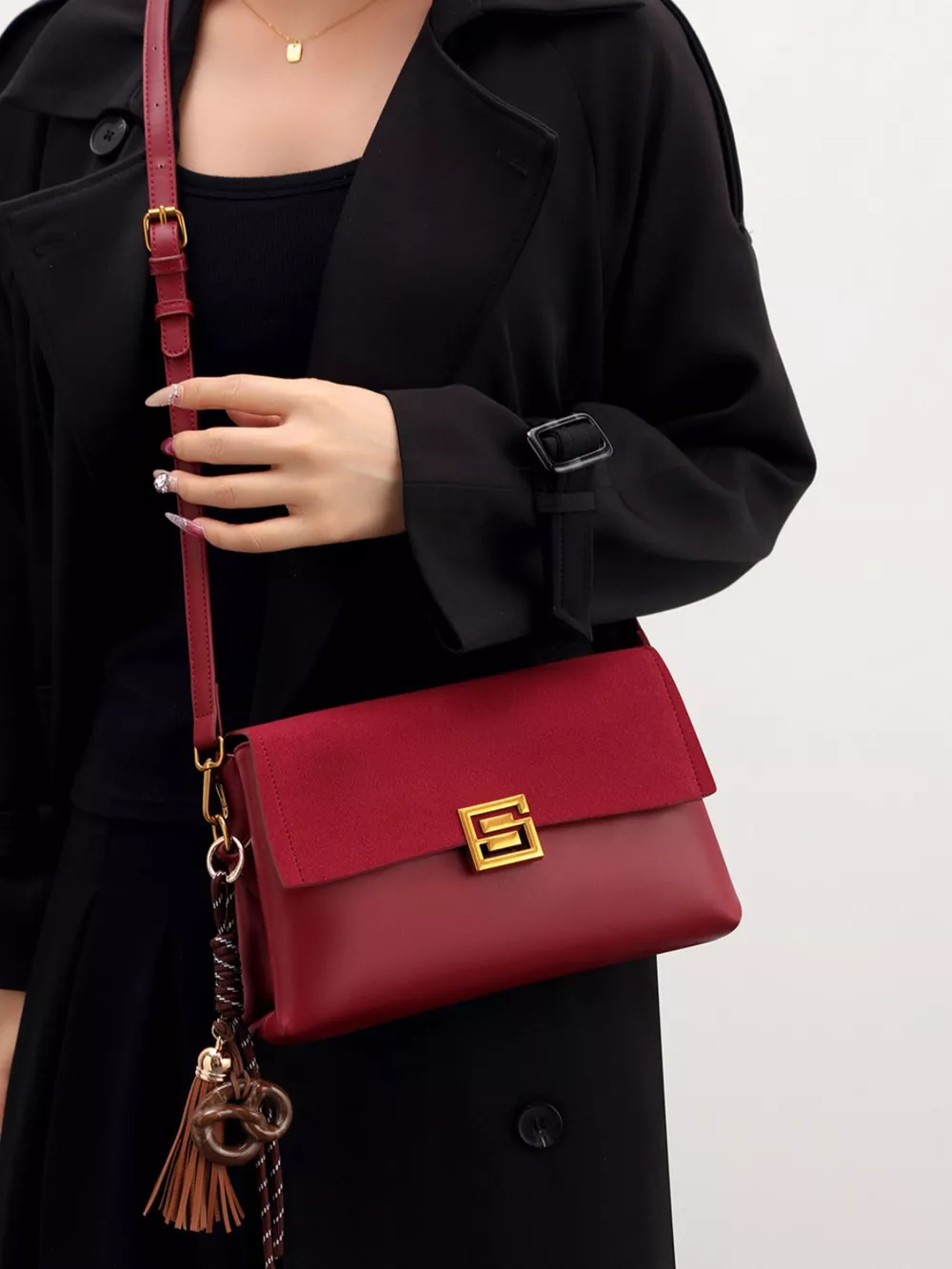 Gold-Tone Hardware Crossbody Bag, image 2