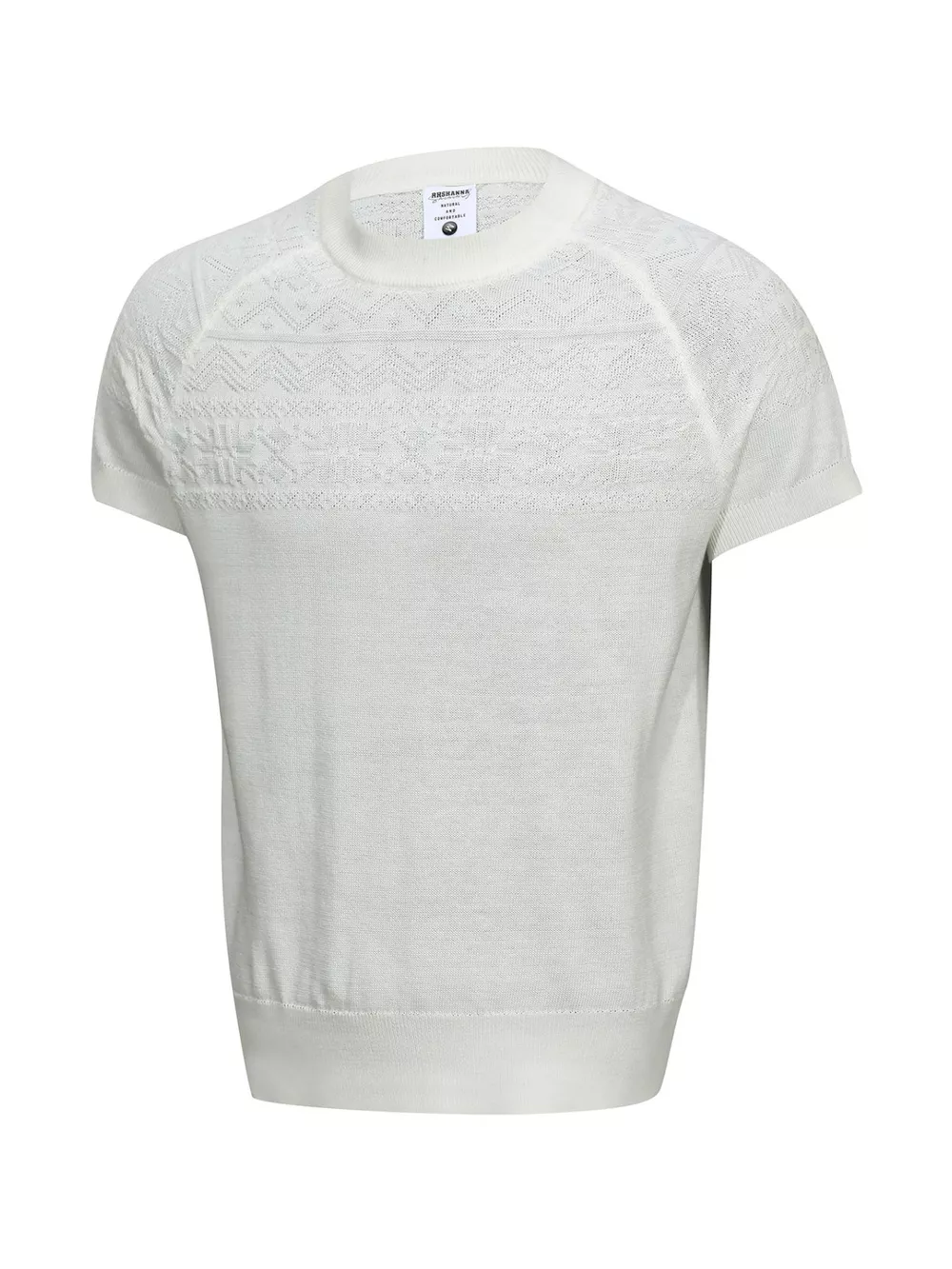 Men's Short Sleeve Geometric Textured Knit Top, image 12