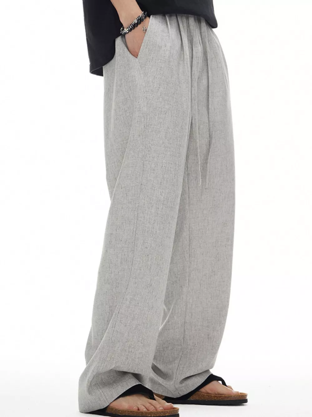 Men's Plus Size Wide Leg Pants, image 4