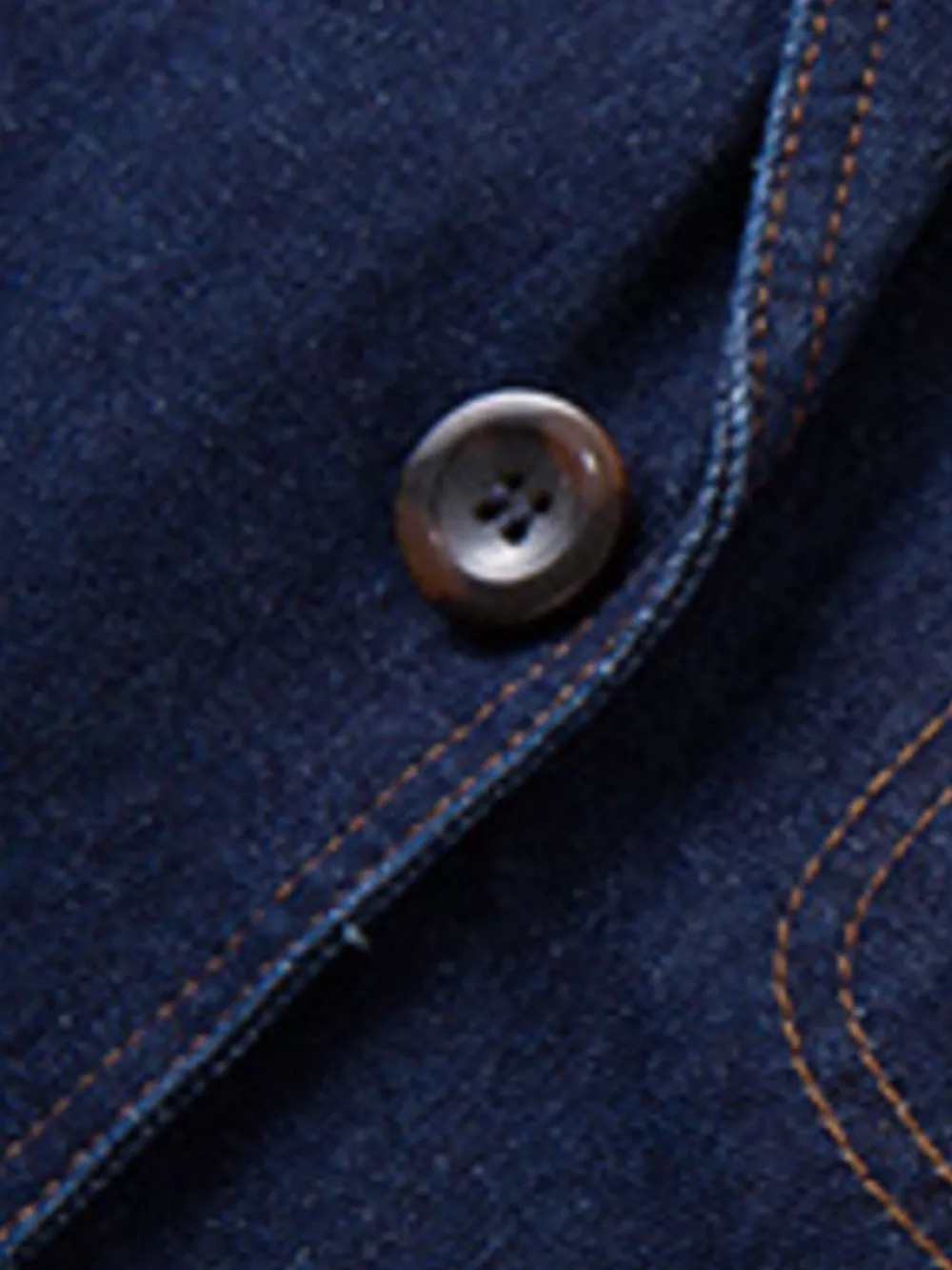 Men's Plus Size Classic Button Up Denim Blazer, image 5