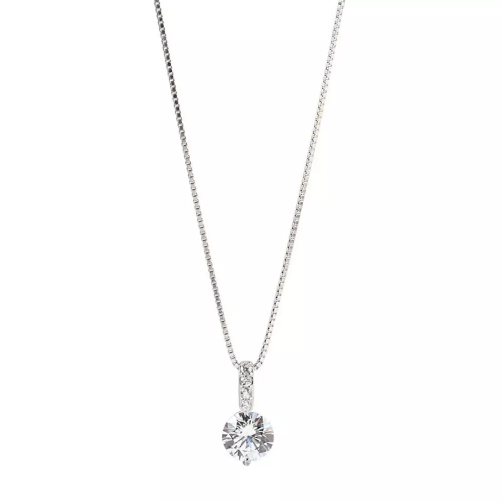 1 Carat Moissanite 925 Sterling Silver Pendant Necklace, image 4