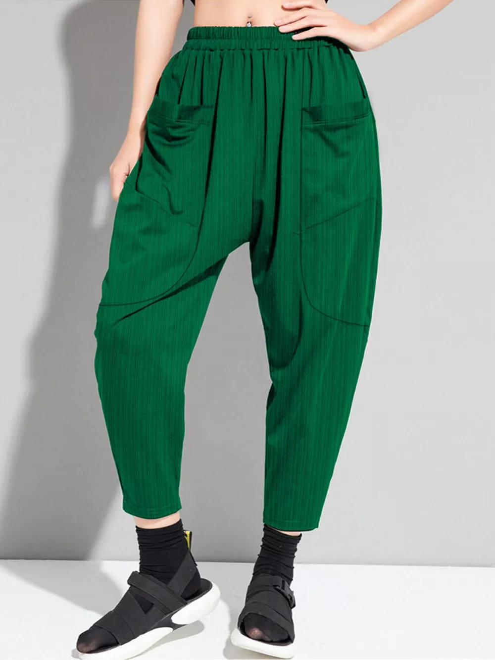 Plus Size Loose Fit Harem Pants, image 5