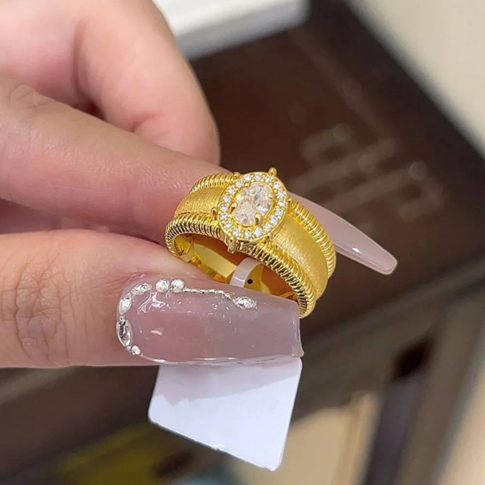18K Gold-Plated 925 Sterling Silver Ring, image 3