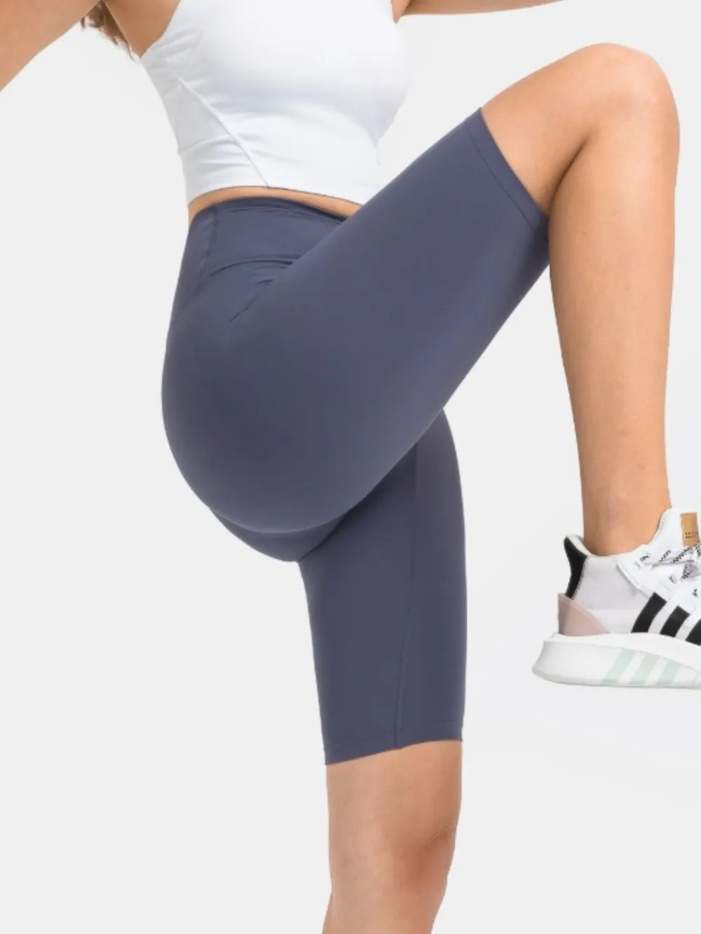 High Rise Wide Waistband Active Shorts, image 12