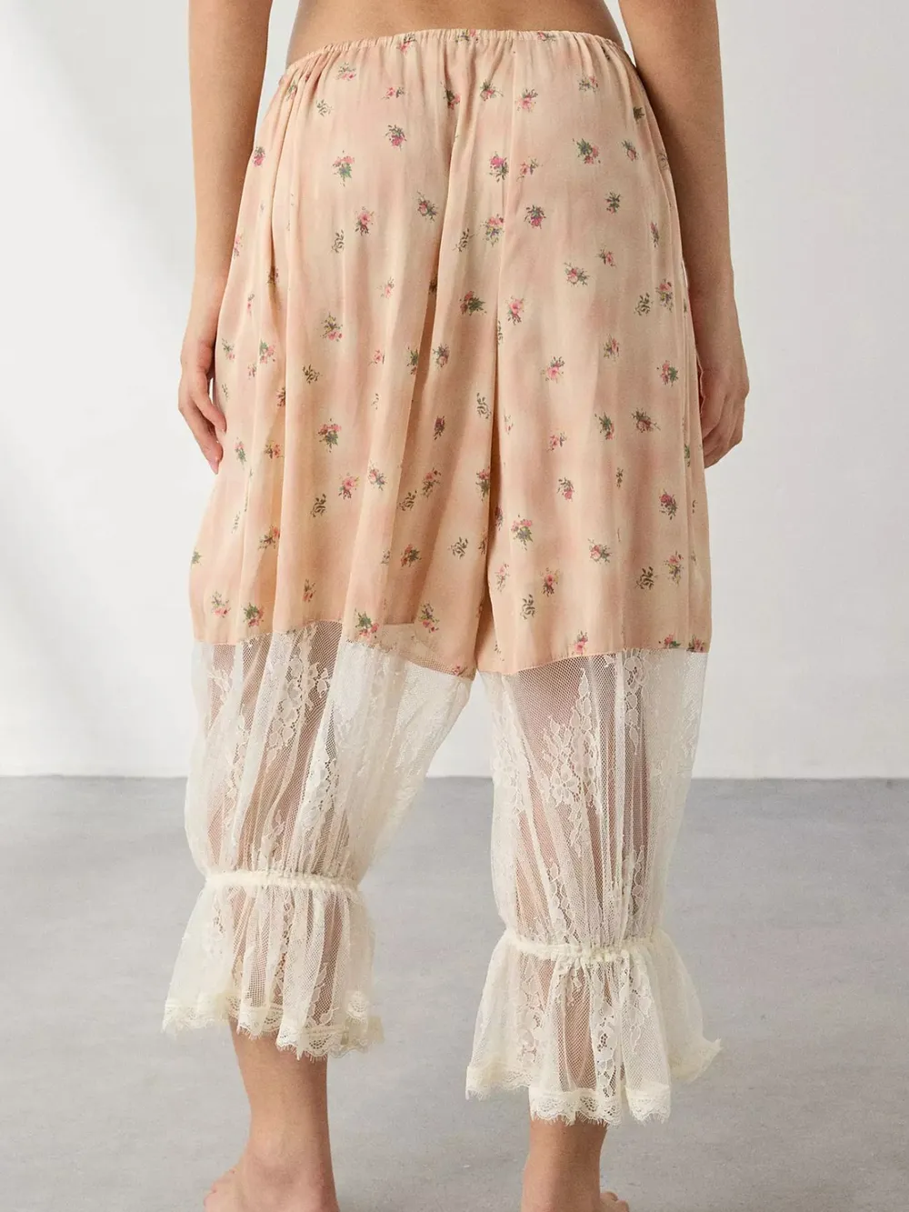 Floral Lace Patchwork Pants, image 6