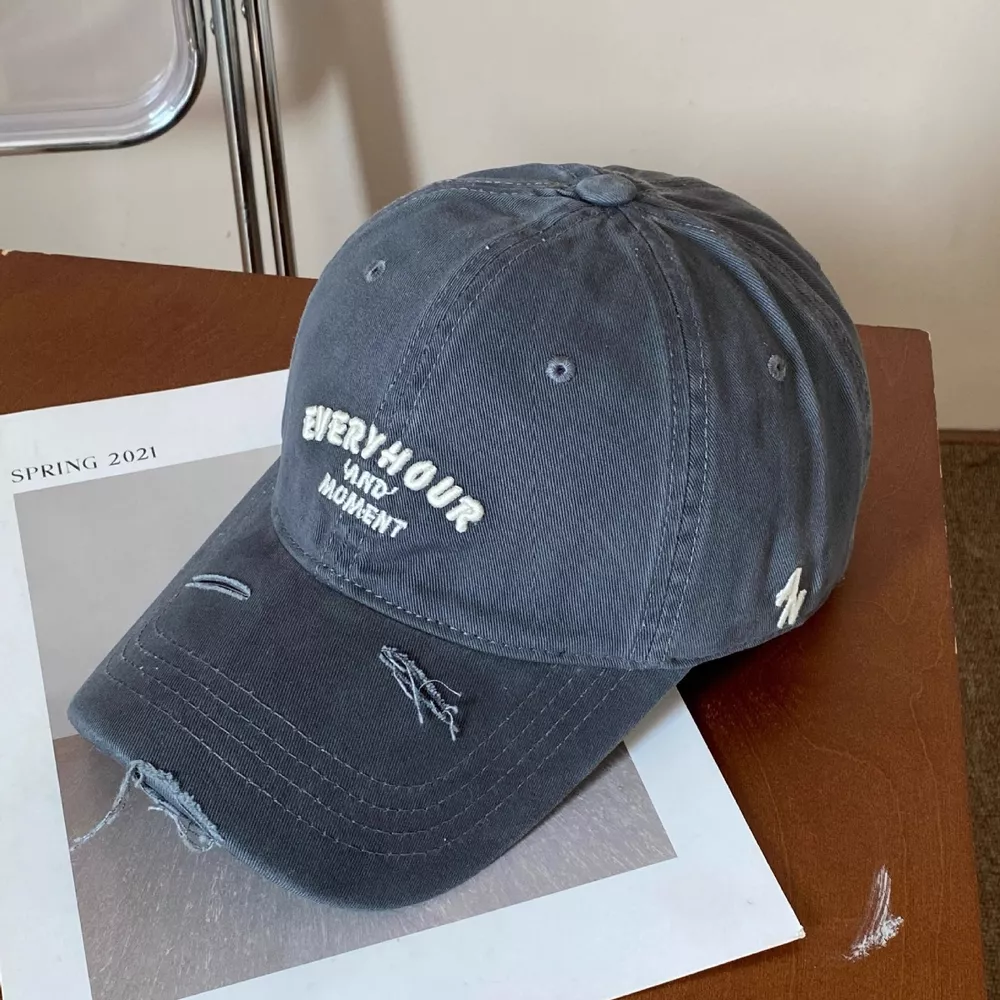 Distressed Embroidered Baseball Cap, image 7