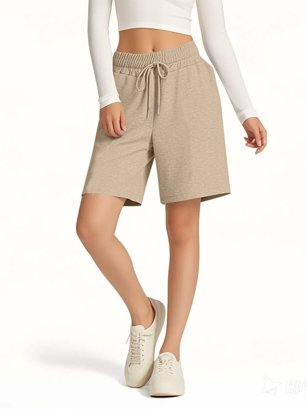 Drawstring Shorts with Pockets, image 5