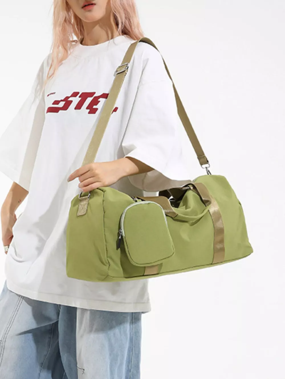 Duffle Bag with Detachable Pouch, image 4