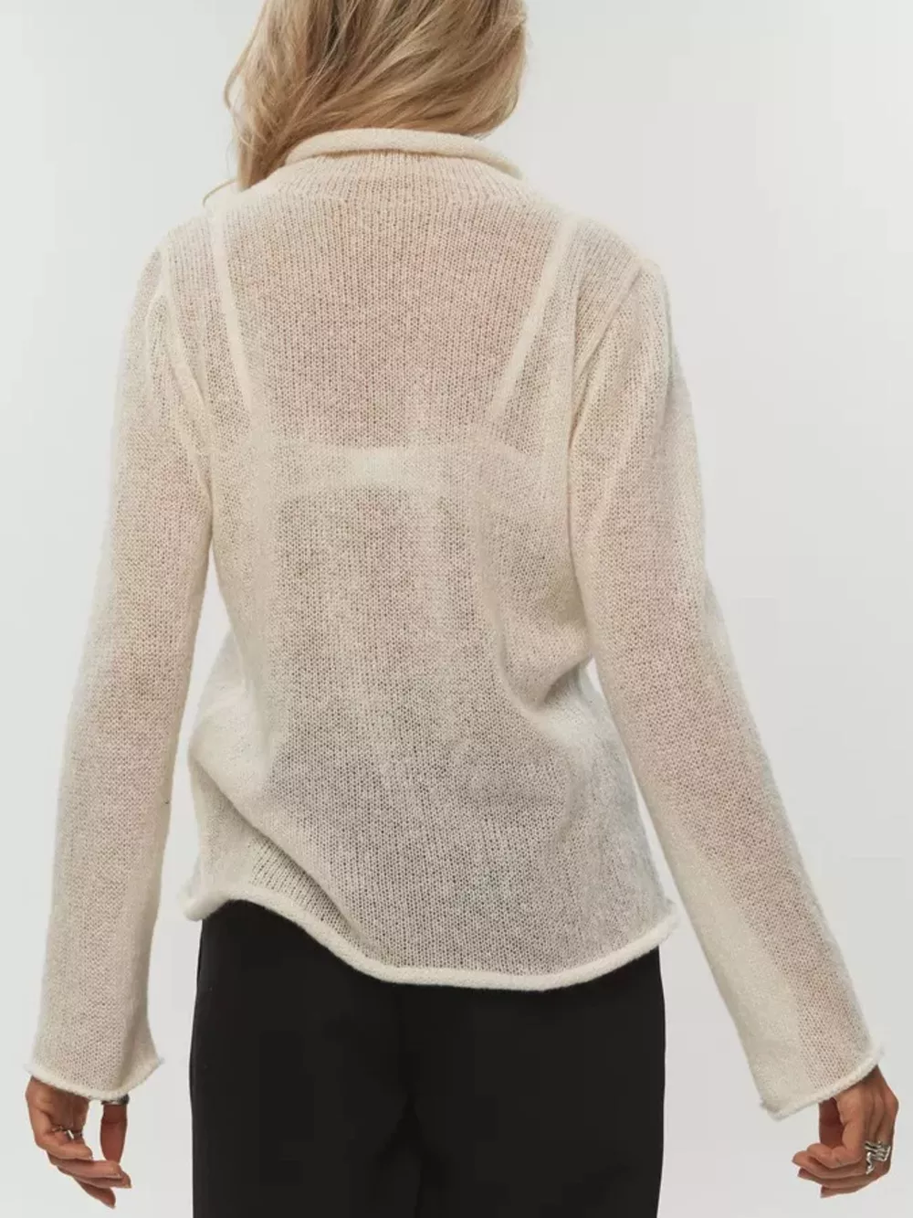 Mock Neck Long Sleeve Sweater, image 10