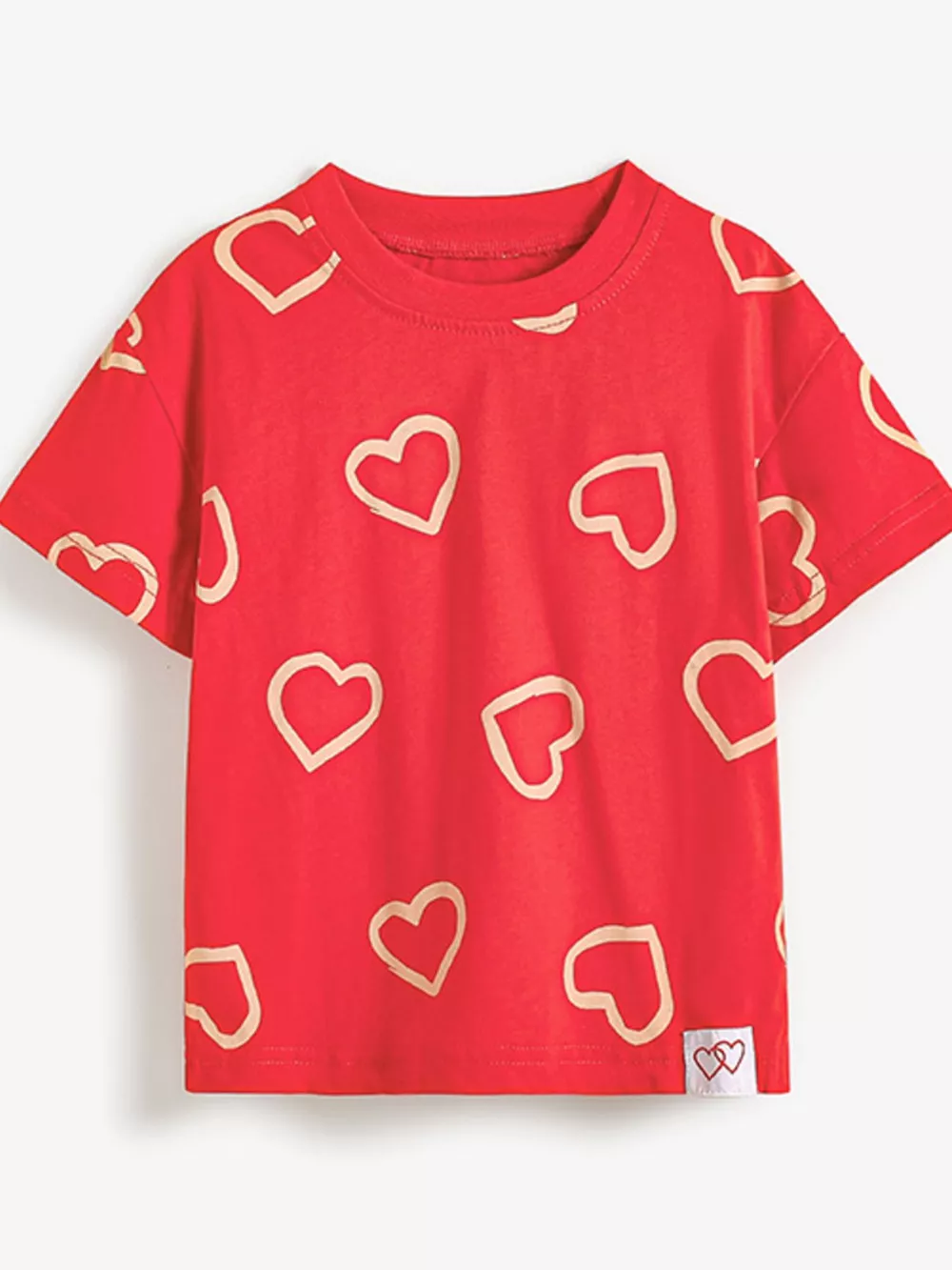 Children's Heart Print Cotton T-Shirt, image 2