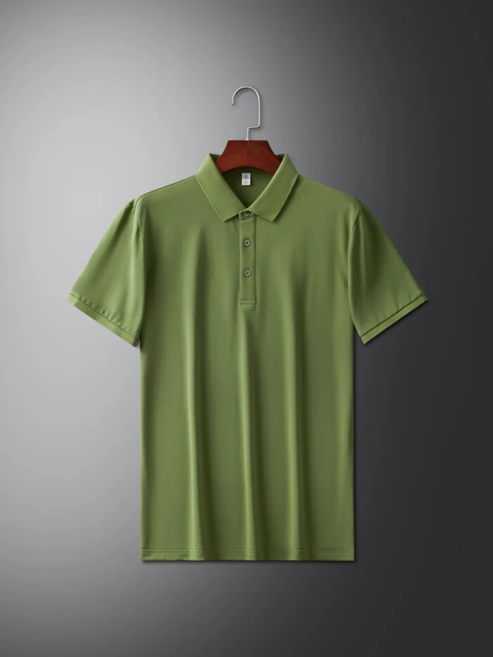Men's Plus Size Business Casual Solid Color Polo Shirt, image 7