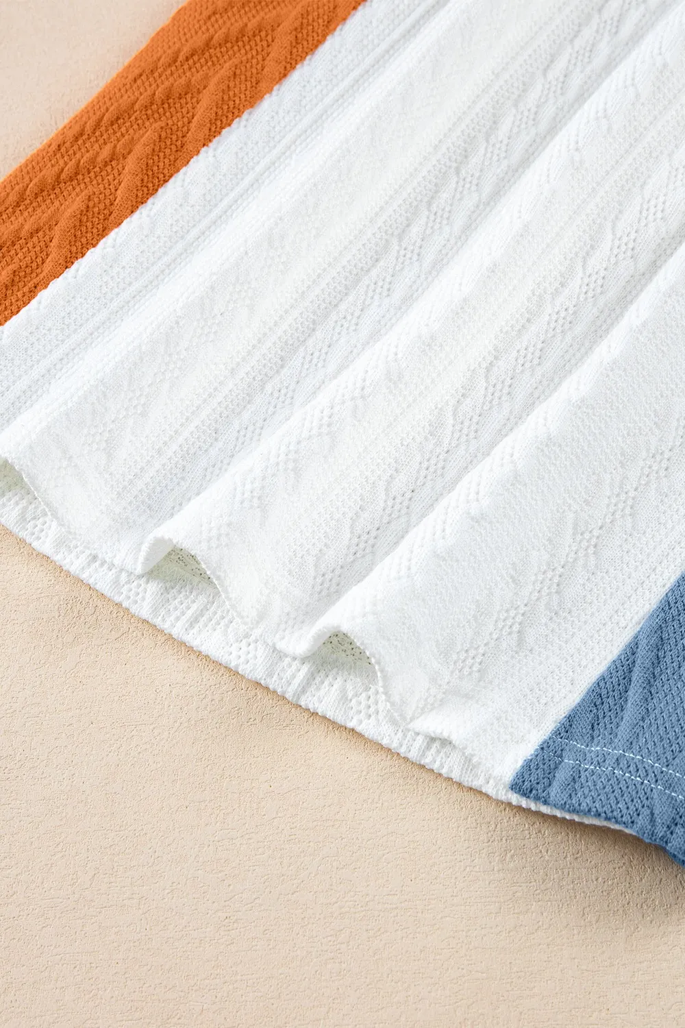 Textured Color Block T Shirt, image 5