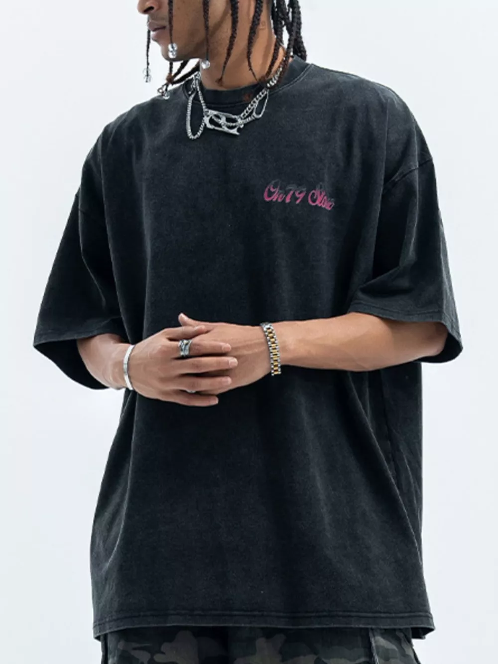 Men's Vintage Graphic Oversized T-Shirt, image 3