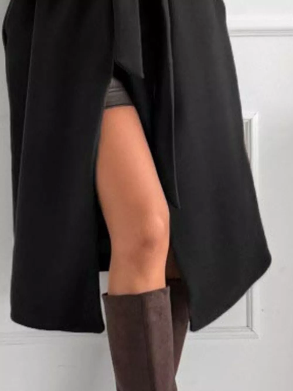 Tie Waist Longline Coat, image 3