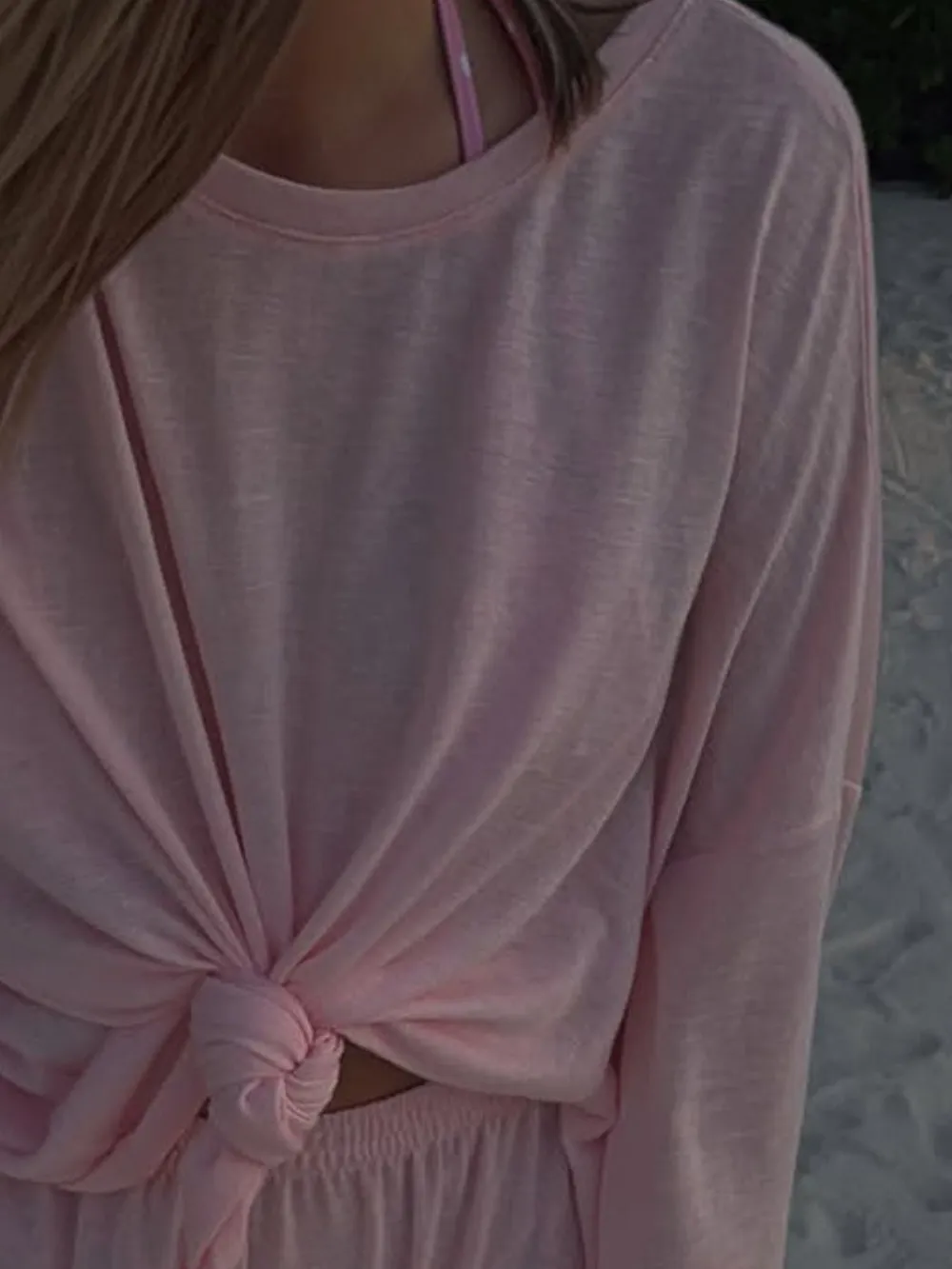 Knotted Long Sleeve T-Shirt, image 17