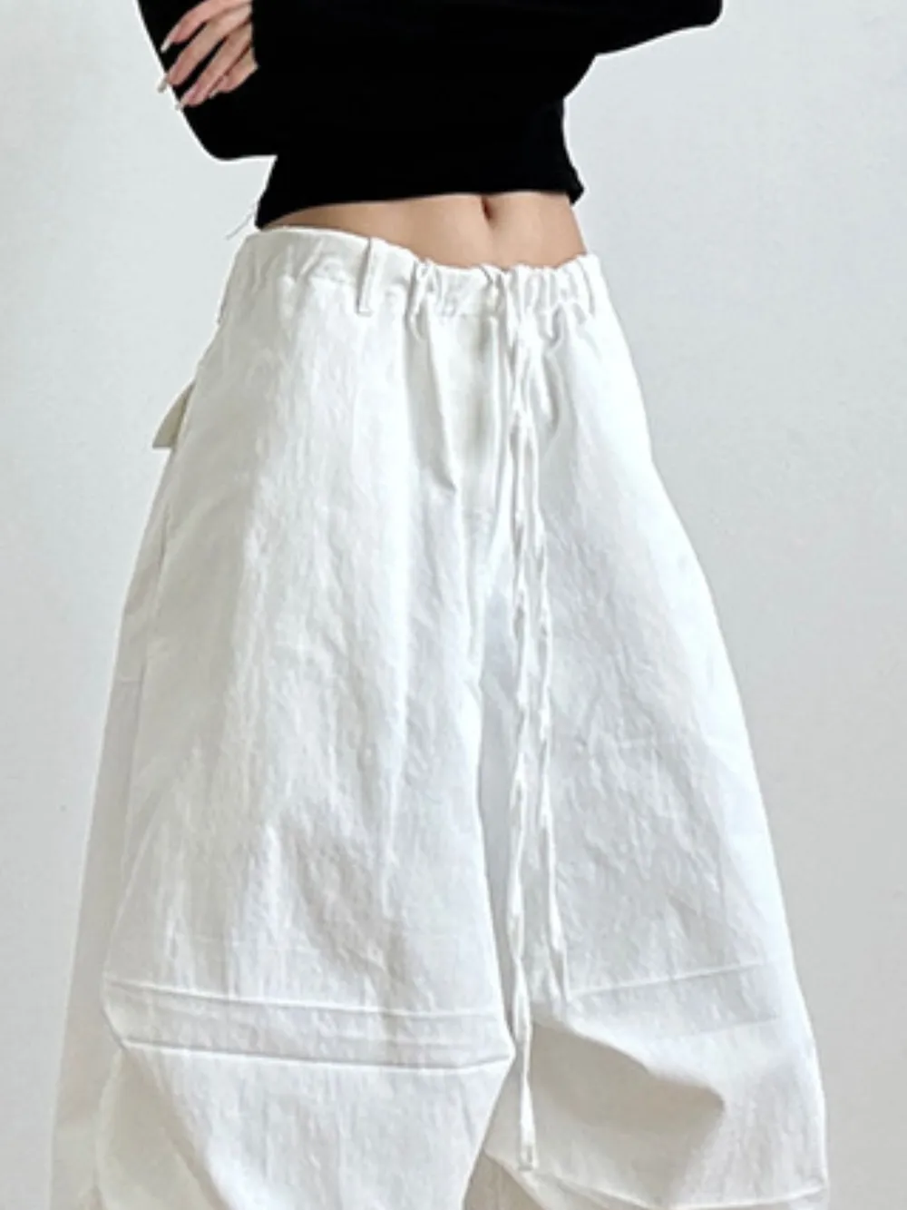 Wide Leg Casual Drawstring Pants, image 12